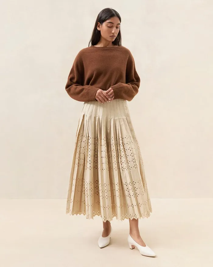 Women Bottoms Loeffler Randall Emlyn Green Gingham Pleated Skirt I Bottoms I Apparel Women Bottoms Loeffler Randall Emlyn Green Gingham Pleated Skirt I Bottoms I Apparel