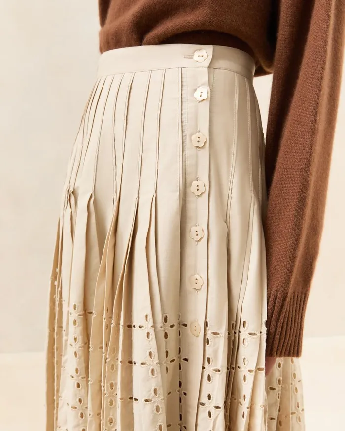 Women Bottoms Loeffler Randall Emlyn Green Gingham Pleated Skirt I Bottoms I Apparel Women Bottoms Loeffler Randall Emlyn Green Gingham Pleated Skirt I Bottoms I Apparel