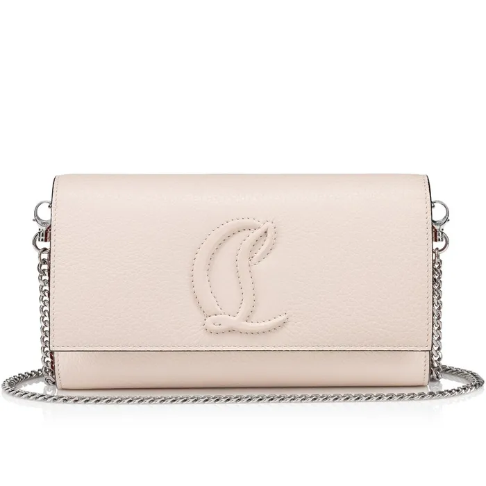 Women By My Side Wallet On Chain 8211 Grained Calf Leather 8211 Leche Beige Christian Louboutin Shoulder Bags Women By My Side Wallet On Chain 8211 Grained Calf Leather 8211 Leche Beige Christian Louboutin Shoulder Bags