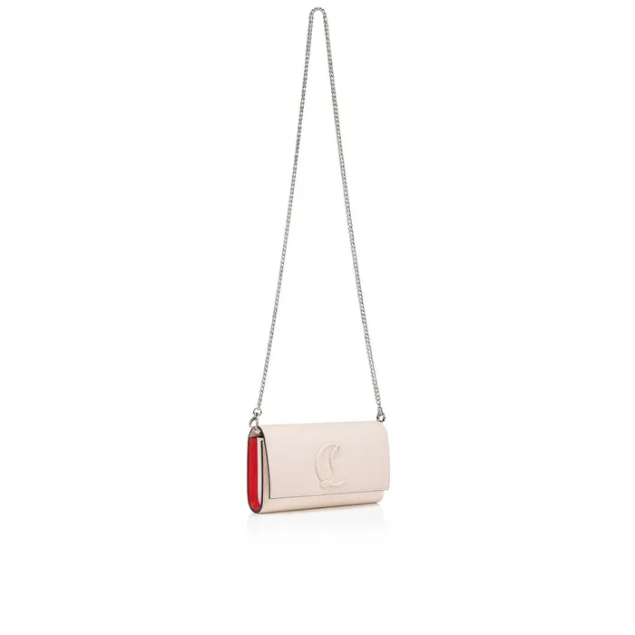 Women By My Side Wallet On Chain 8211 Grained Calf Leather 8211 Leche Beige Christian Louboutin Shoulder Bags