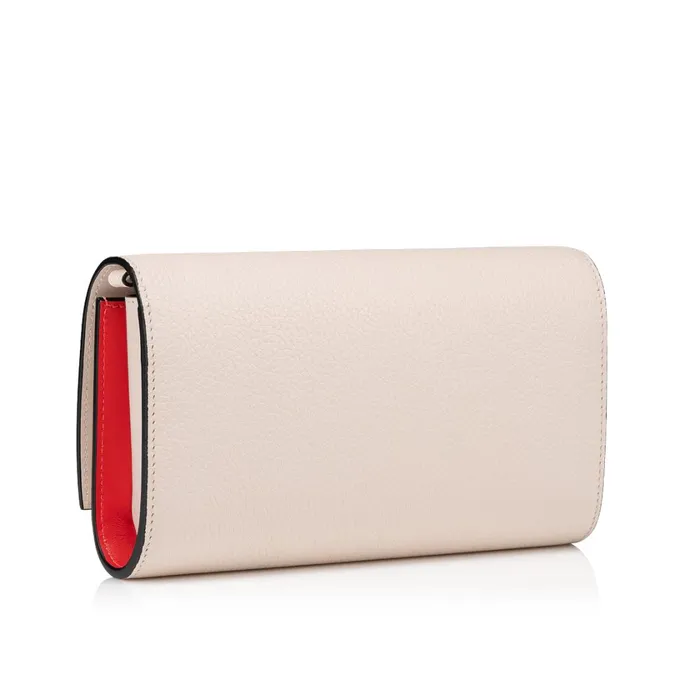 Women By My Side Wallet On Chain 8211 Grained Calf Leather 8211 Leche Beige Christian Louboutin Shoulder Bags