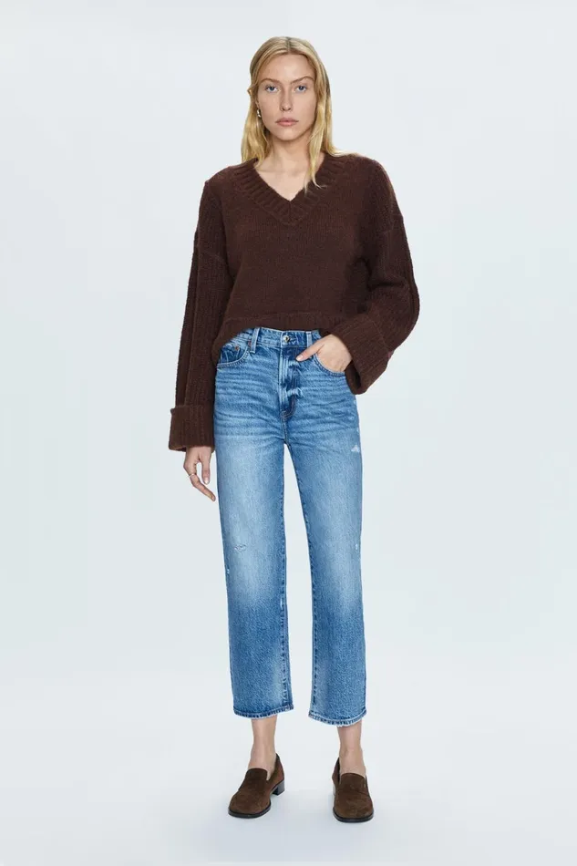 Women Cassie Super High Rise Straight Jean 8211 Central Vintage Pistola Denim Denim
