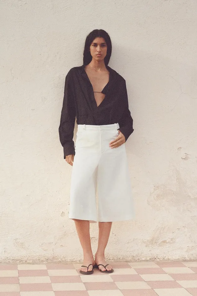Women Cassis Short White Faithfull The Brand Skirts and Shorts