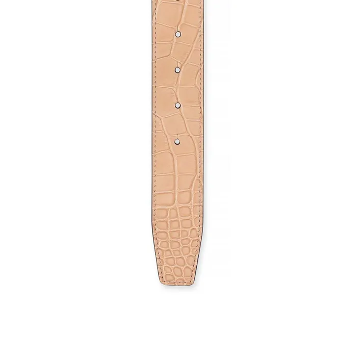 Women CL Logo Belt Belt 8211 Calf Leather 8211 Nougat Nude Christian Louboutin Belts