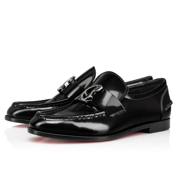 Women CL Moc Loafers 8211 Calf Leather 8211 Black Black Christian Louboutin Flats Women CL Moc Loafers 8211 Calf Leather 8211 Black Black Christian Louboutin Flats
