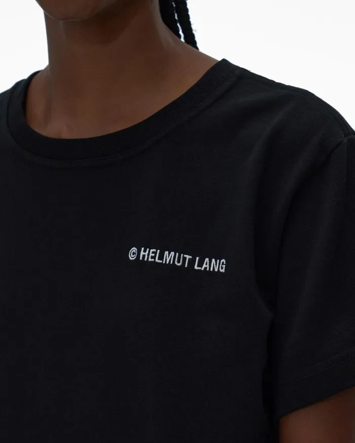 Women Classic Logo Tee Black Helmut Lang TShirts and Sweatshirts