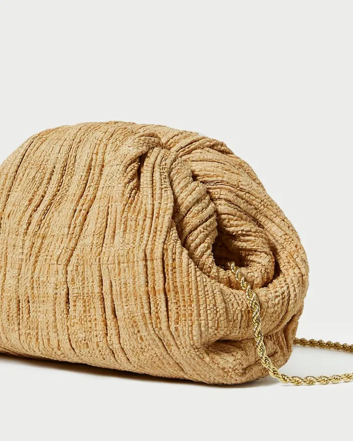 Women Clutches Loeffler Randall Bailey Natural Pleated Dome Clutch L Clutches L Accessories Women Clutches Loeffler Randall Bailey Natural Pleated Dome Clutch L Clutches L Accessories
