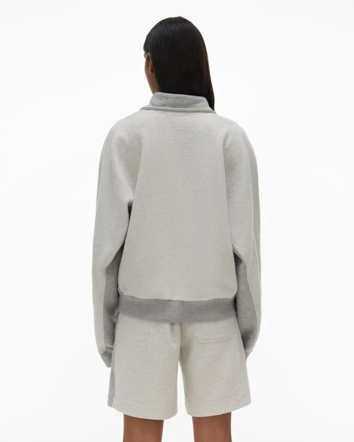 Women Collared Sweatshirt Vapor Heather Helmut Lang TShirts and Sweatshirts