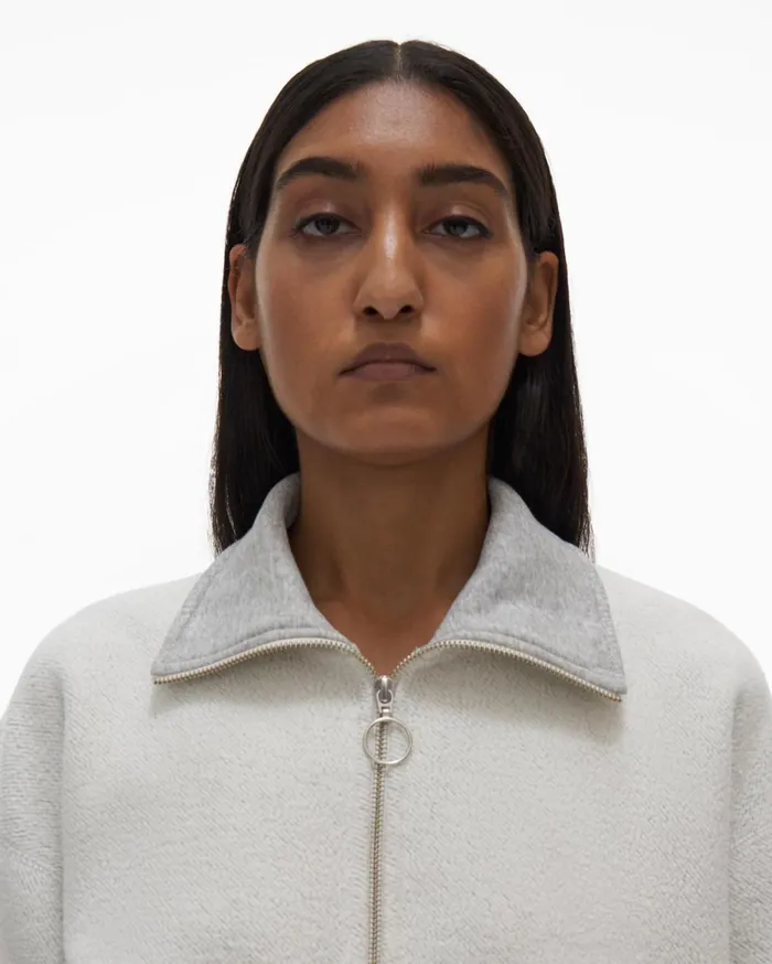 Women Collared Sweatshirt Vapor Heather Helmut Lang TShirts and Sweatshirts