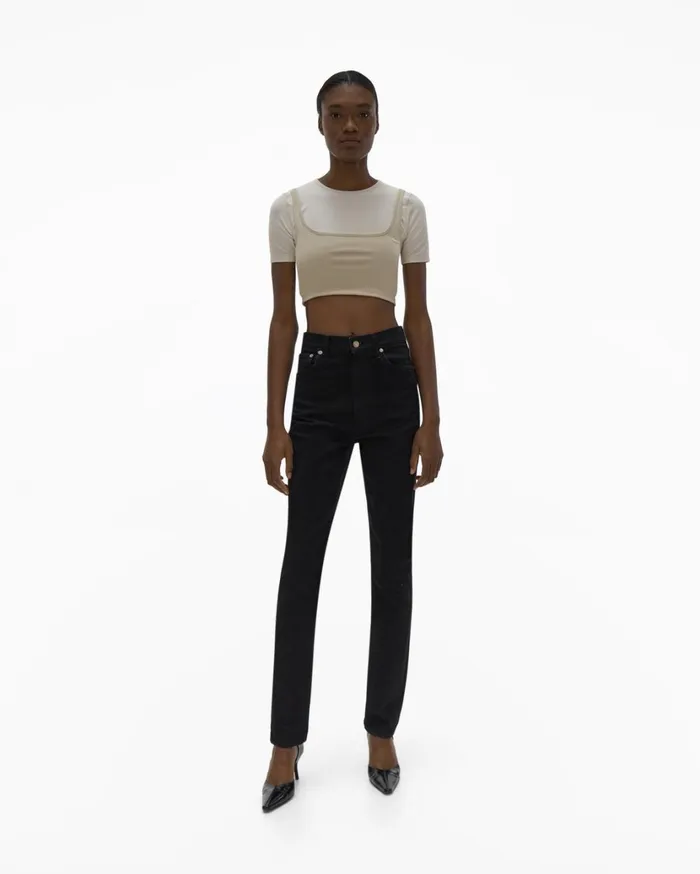 Women Colorblock Tee Muslinsandstorm Helmut Lang TShirts and Sweatshirts