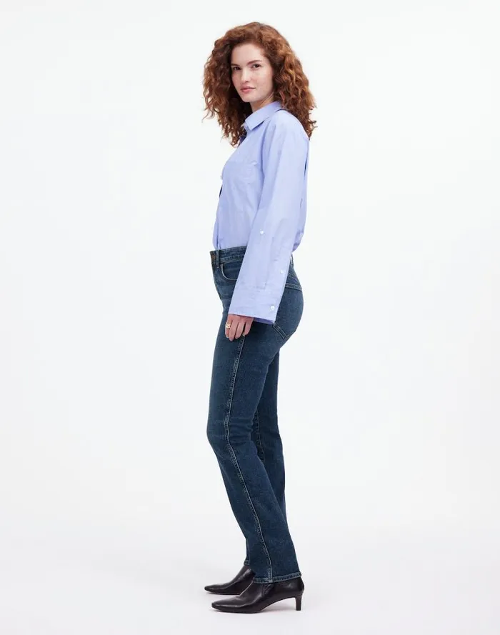 Women Curvy Stovepipe Jeans Deming Wash Madewell Jeans