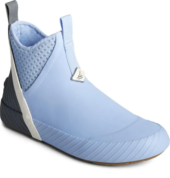 Women Cutwater Deck Boot Light Blue Sperry Boat Shoes