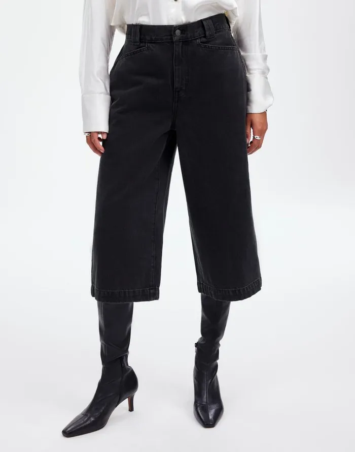 Women Denim Culottes In Jonston Wash Johnston Wash Madewell Shorts