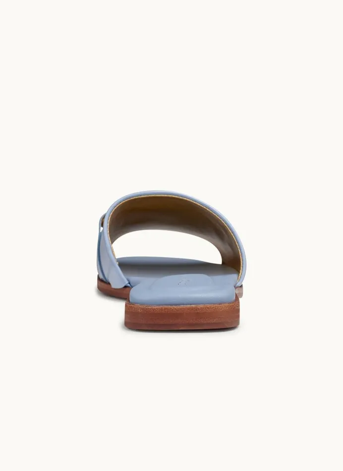 Women Donna Karan Sandals HAYLEN FLAT SANDAL Blue Frost