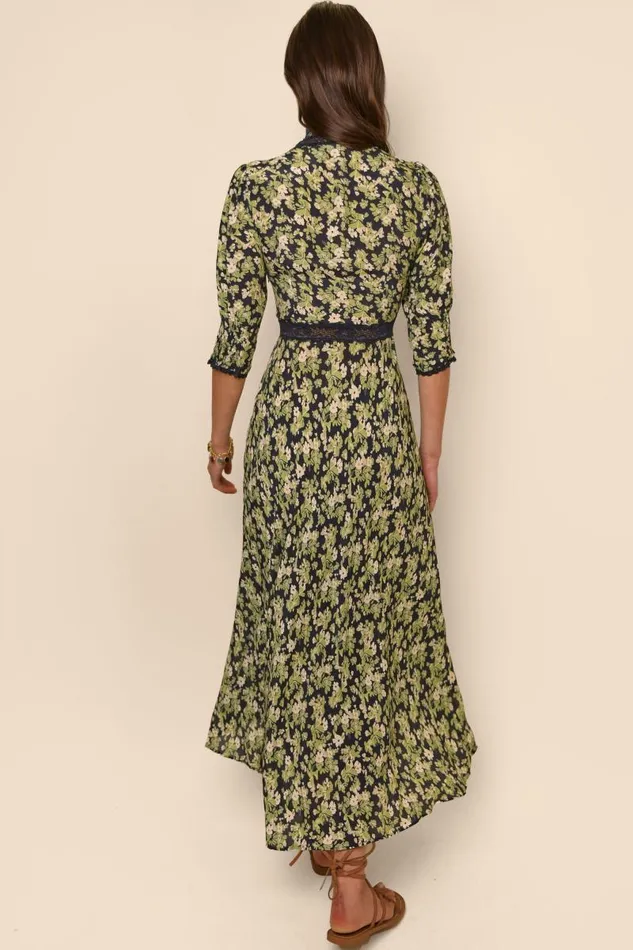 Women Dresses RIXO Amina Marais Floral Green Women Dresses RIXO Amina Marais Floral Green