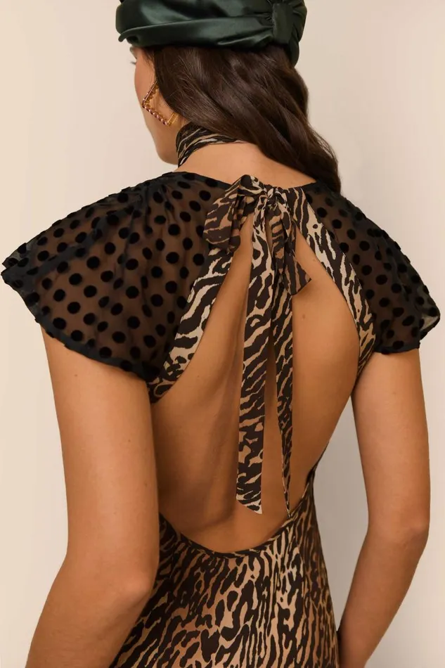 Women Dresses RIXO Angelina Bohemia Leopard Spot Mix Women Dresses RIXO Angelina Bohemia Leopard Spot Mix
