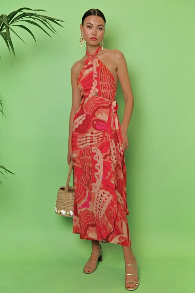 Women Dresses RIXO Bluebelle Butterfly Red Women Dresses RIXO Bluebelle Butterfly Red