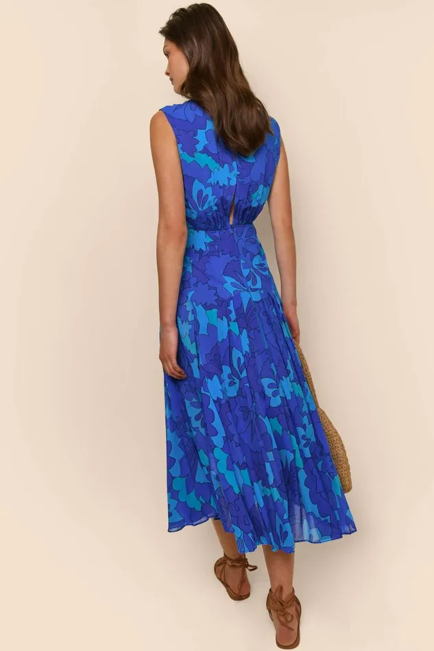 Women Dresses RIXO Coralie Looking Glass Blue Women Dresses RIXO Coralie Looking Glass Blue