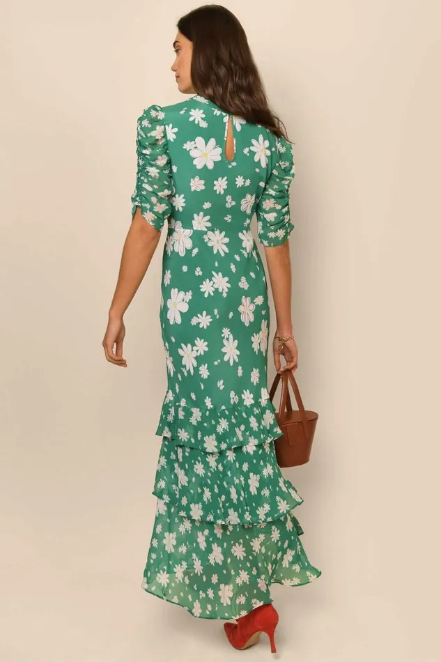Women Dresses RIXO Evelyn Green Daisy Dream Women Dresses RIXO Evelyn Green Daisy Dream