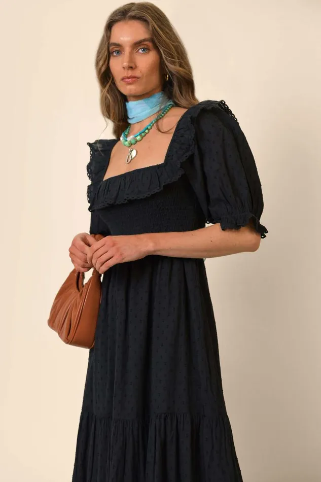 Women Dresses RIXO Joanie Black Women Dresses RIXO Joanie Black