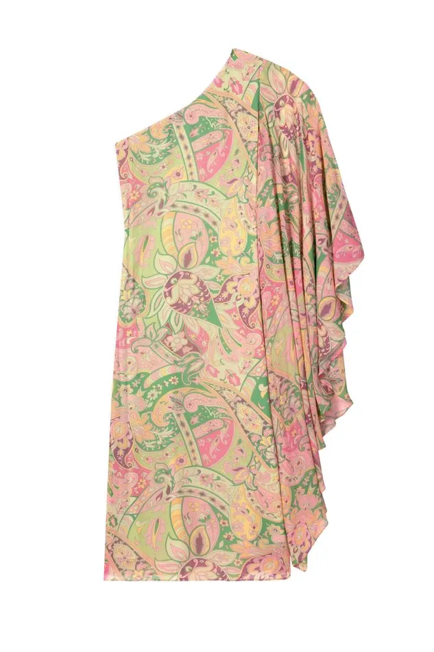 Women Dresses RIXO Liza Grace Paisley Green Women Dresses RIXO Liza Grace Paisley Green