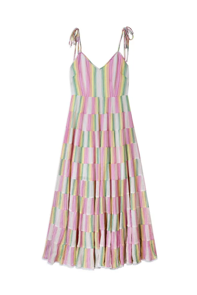 Women Dresses RIXO Sorrento Rainbow Stripe Women Dresses RIXO Sorrento Rainbow Stripe