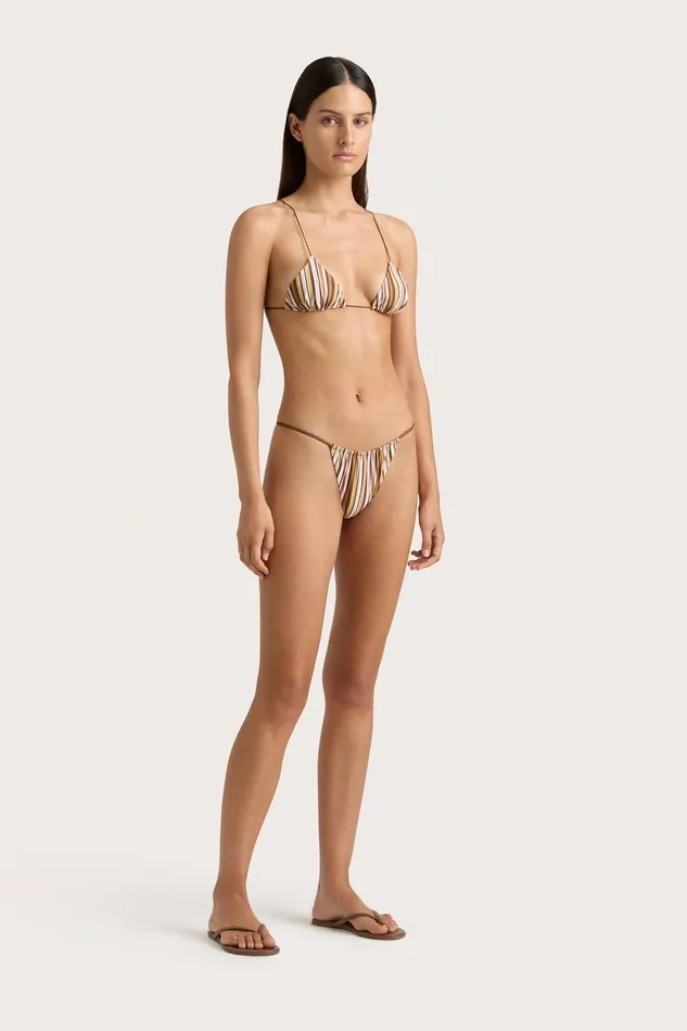 Women Elea Bikini Bottom Terracotta Stripe Faithfull The Brand Swim Women Elea Bikini Bottom Terracotta Stripe Faithfull The Brand Swim