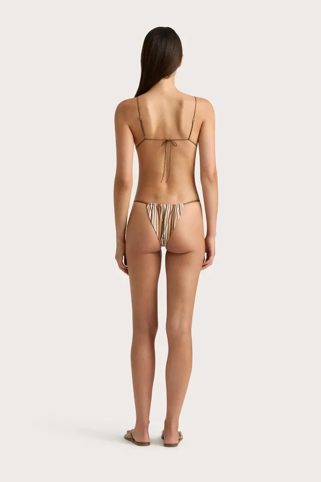 Women Elea Bikini Bottom Terracotta Stripe Faithfull The Brand Swim Women Elea Bikini Bottom Terracotta Stripe Faithfull The Brand Swim