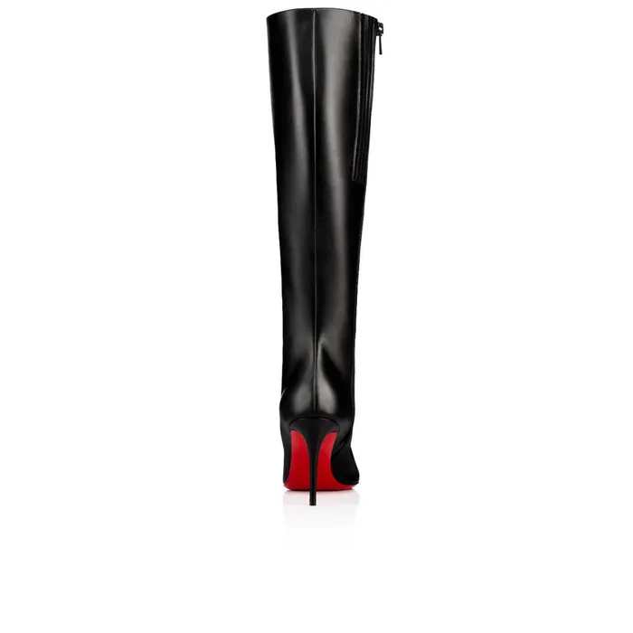 Women Eloise Botta 85 Mm Boots 8211 Calf Leather 8211 Black Black Christian Louboutin Tall Boots