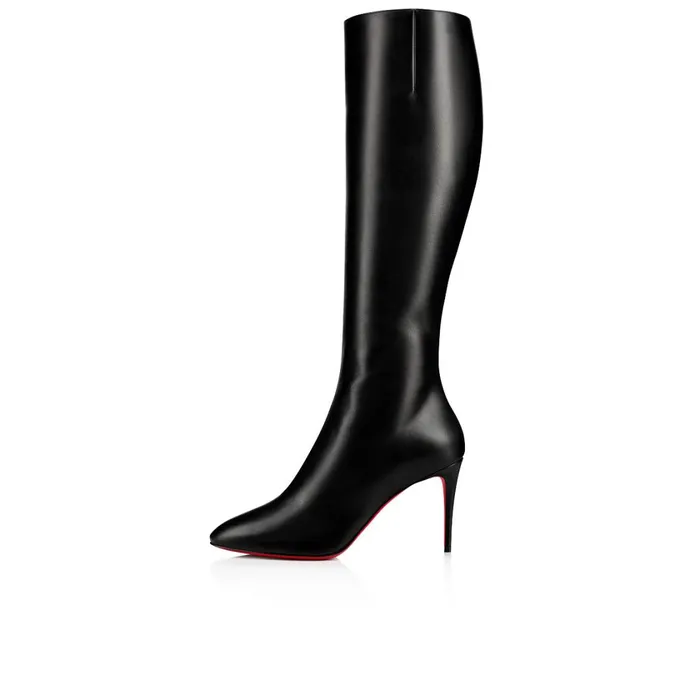 Women Eloise Botta 85 Mm Boots 8211 Calf Leather 8211 Black Black Christian Louboutin Tall Boots