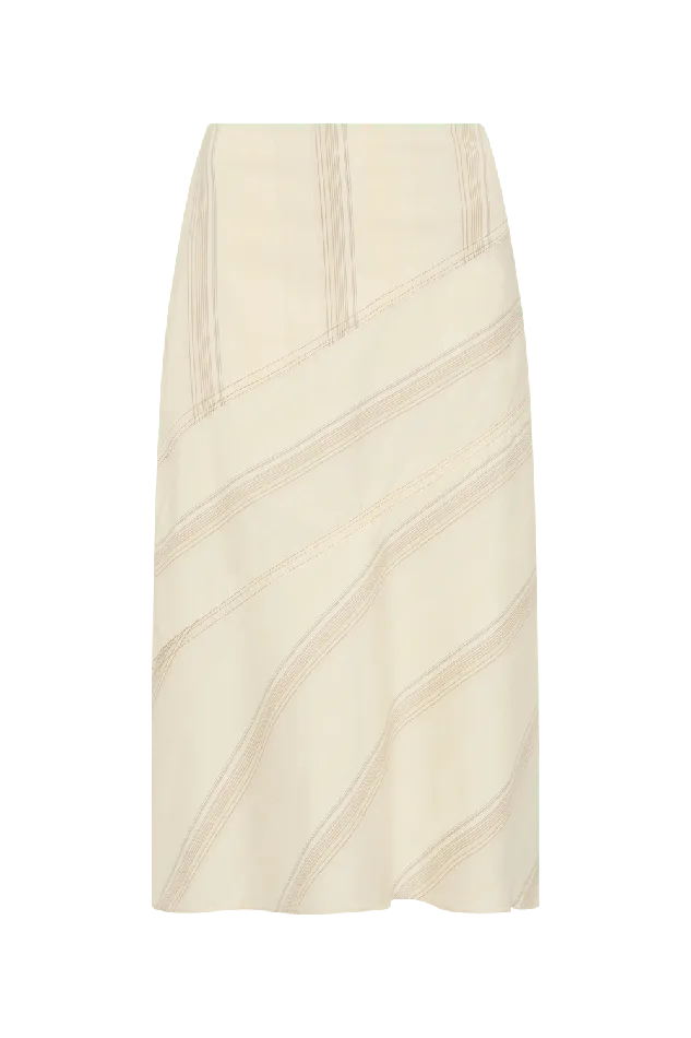 Women En Vau Skirt Foam Taupe Stripe Faithfull The Brand Skirts and Shorts Women En Vau Skirt Foam Taupe Stripe Faithfull The Brand Skirts and Shorts