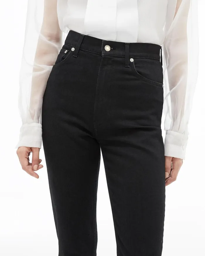 Women Femme Hi Spikes Jeans Black Helmut Lang Pants