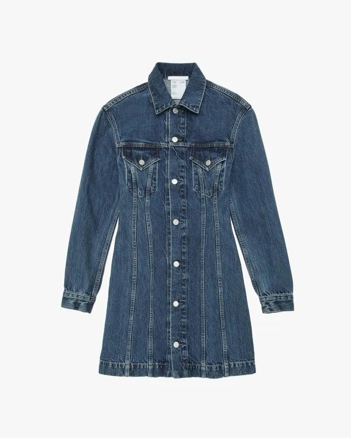 Women Femme Trucker Dress Acc Mid Stone Helmut Lang Dresses