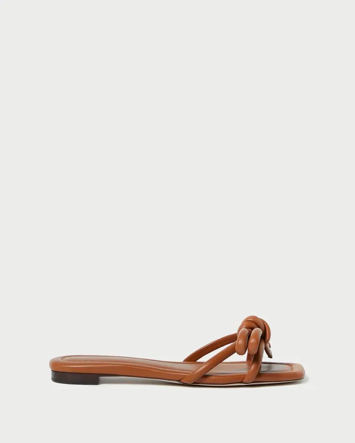 Women Flat Sandals Loeffler Randall Hadley Timber Brown Bow Sandal L Flat Sandals L Footwear Women Flat Sandals Loeffler Randall Hadley Timber Brown Bow Sandal L Flat Sandals L Footwear