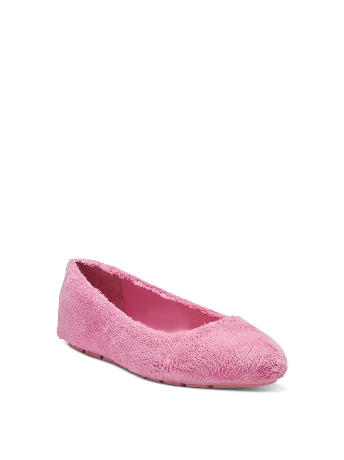 Women Flats Jessica Simpson Brinley Flat In Pink Fuzzy Pink