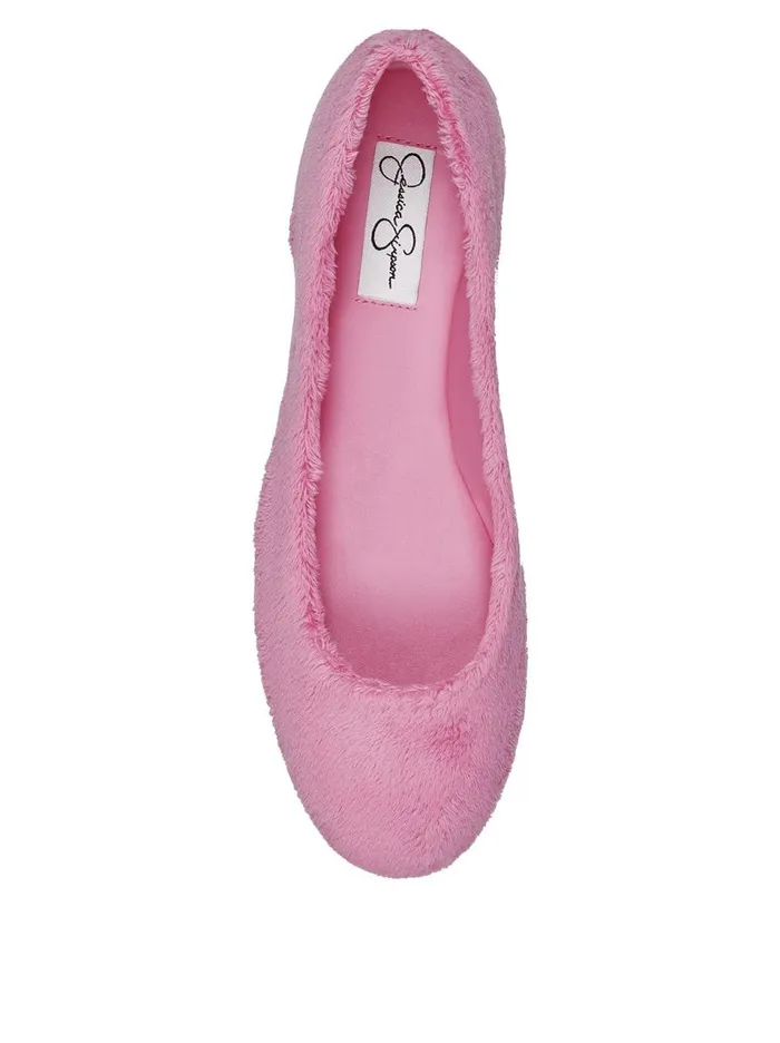 Women Flats Jessica Simpson Brinley Flat In Pink Fuzzy Pink