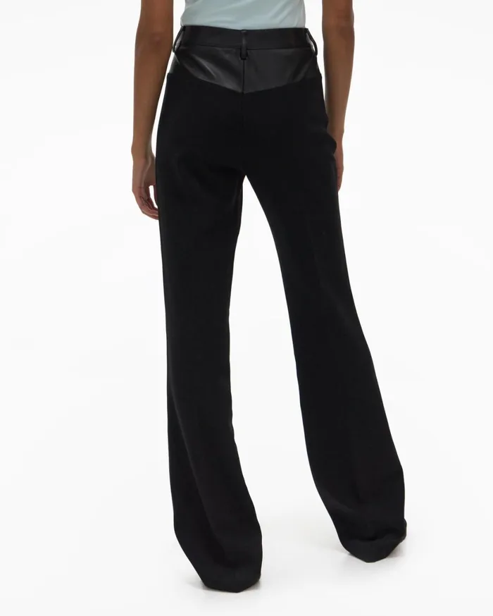 Women Garter Pant Black Helmut Lang Pants