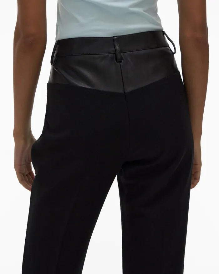 Women Garter Pant Black Helmut Lang Pants