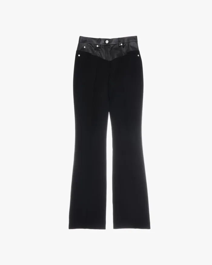 Women Garter Pant Black Helmut Lang Pants