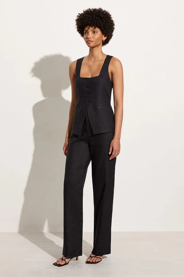 Women Isotta Pant Black Faithfull The Brand Pants Women Isotta Pant Black Faithfull The Brand Pants