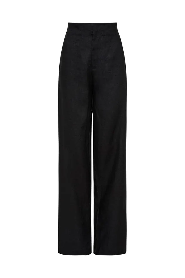 Women Isotta Pant Black Faithfull The Brand Pants Women Isotta Pant Black Faithfull The Brand Pants