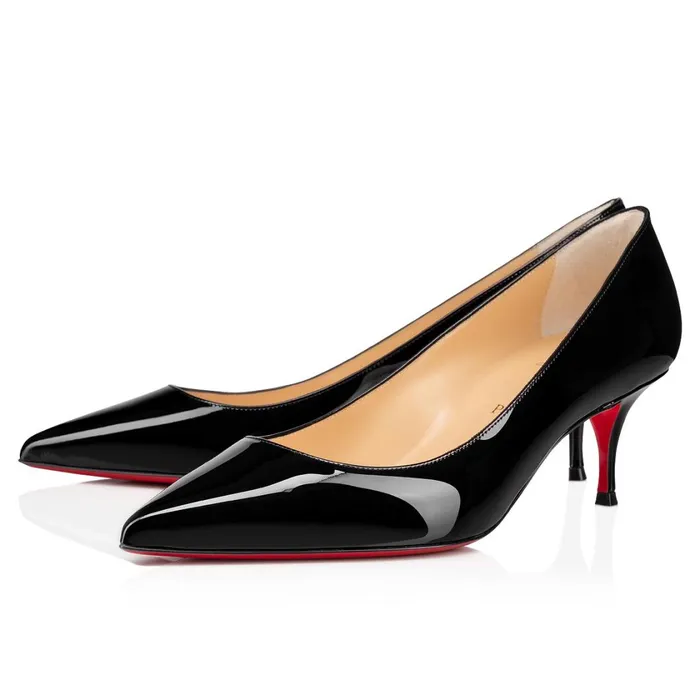 Women Kate 55 Mm Pumps 8211 Patent Calf 8211 Black Black Christian Louboutin Pumps Women Kate 55 Mm Pumps 8211 Patent Calf 8211 Black Black Christian Louboutin Pumps