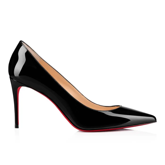 Women Kate 85 Mm Pumps 8211 Patent Calf Leather 8211 Black Black Christian Louboutin Pumps