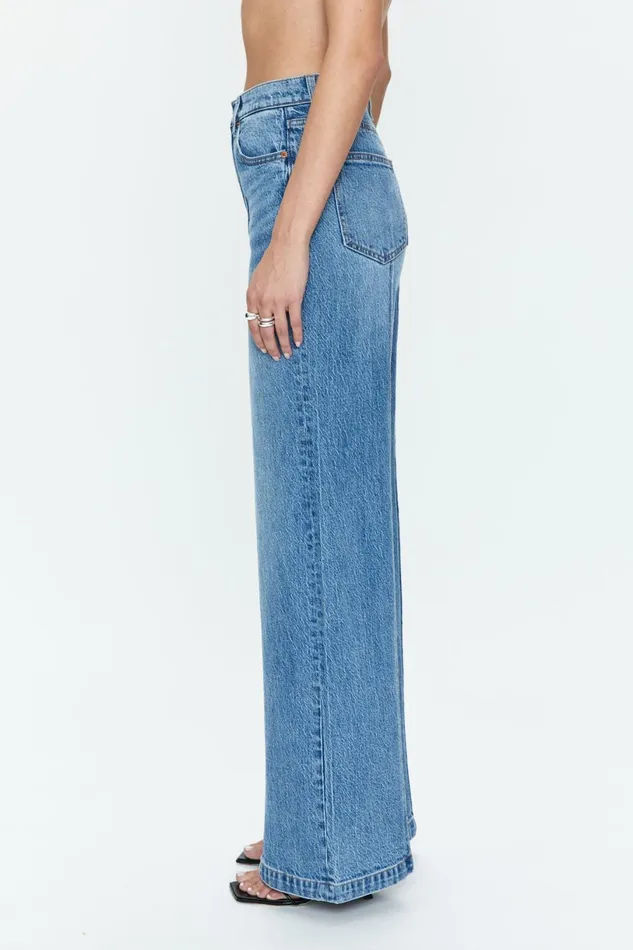Women Lana High Rise Ultra Wide Jean 8211 Cannes Pistola Denim Denim