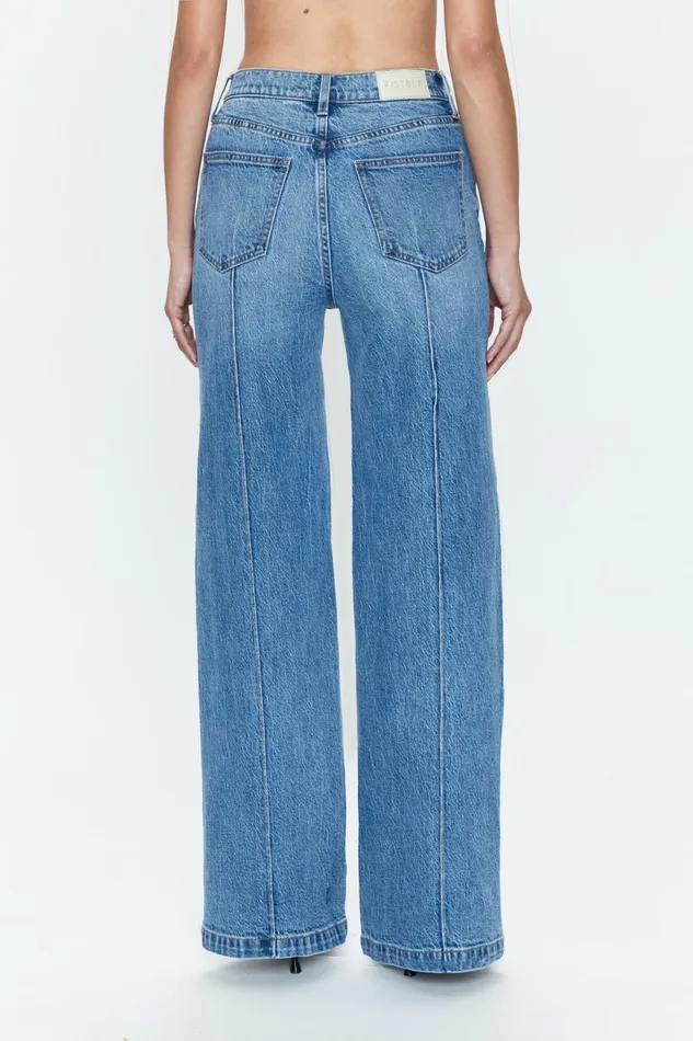 Women Lana High Rise Ultra Wide Jean 8211 Cannes Pistola Denim Denim
