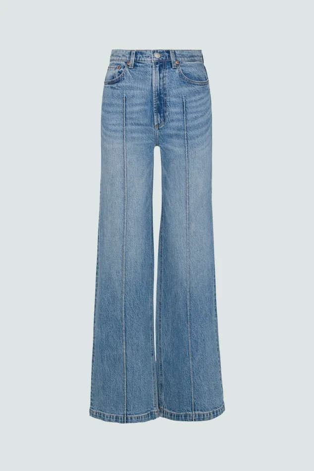 Women Lana High Rise Ultra Wide Jean 8211 Cannes Pistola Denim Denim