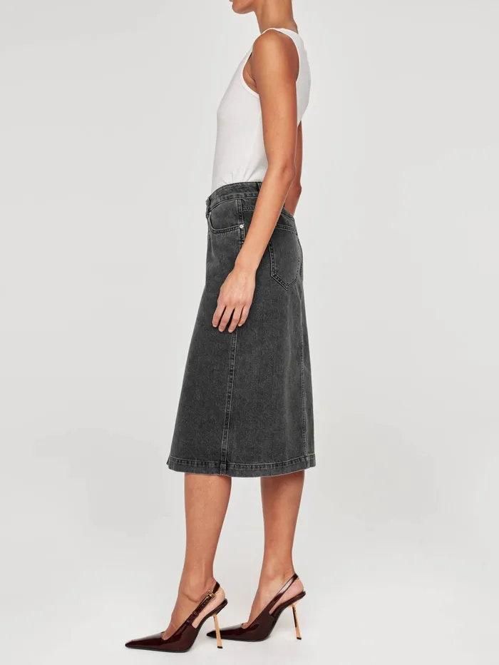 Women Lexie High Rise Denim Skirt Midi DL1961 Shorts Skirts
