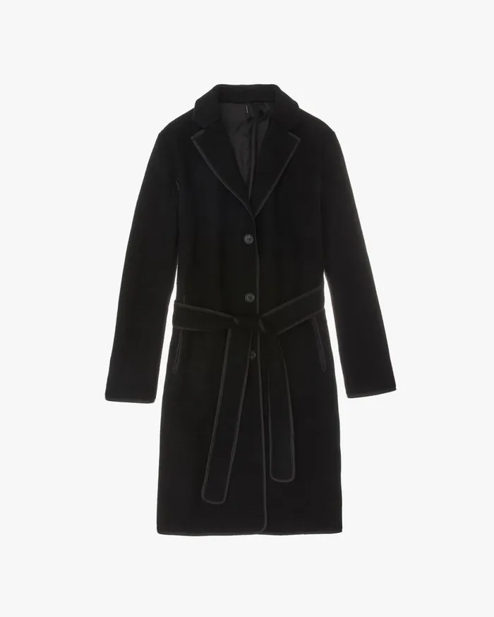 Women Liner Coat Black Helmut Lang Outerwear