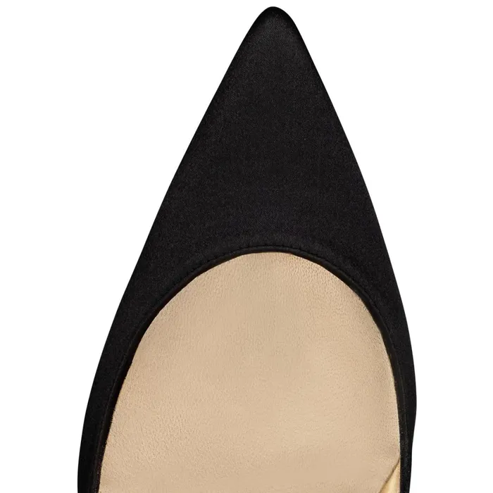 Women Lipstrass Pump 100 Mm Pumps 8211 Crepe Satin And Strass 8211 Black Black Christian Louboutin Pumps