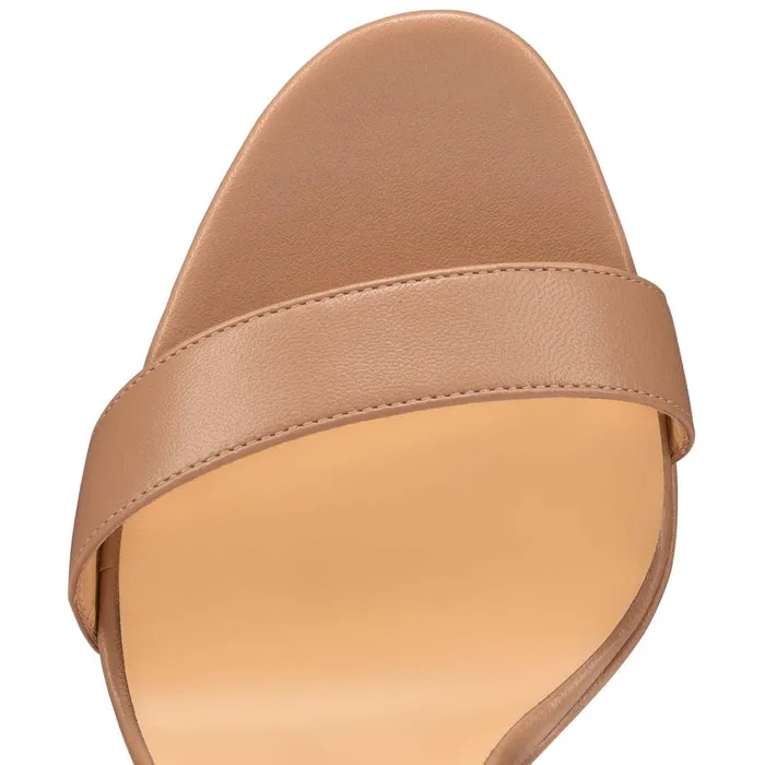Women Loubi Queen Alta 150 Mm Sandals 8211 Nappa Leather 8211 Nude Nude Christian Louboutin Platforms